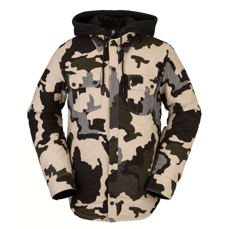Volcom Field Insulated Flannel Jacket 2022 BLK BLK XS