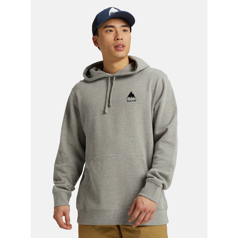 Men’s Mountain Pullover Hoodie GREY HEATHER S