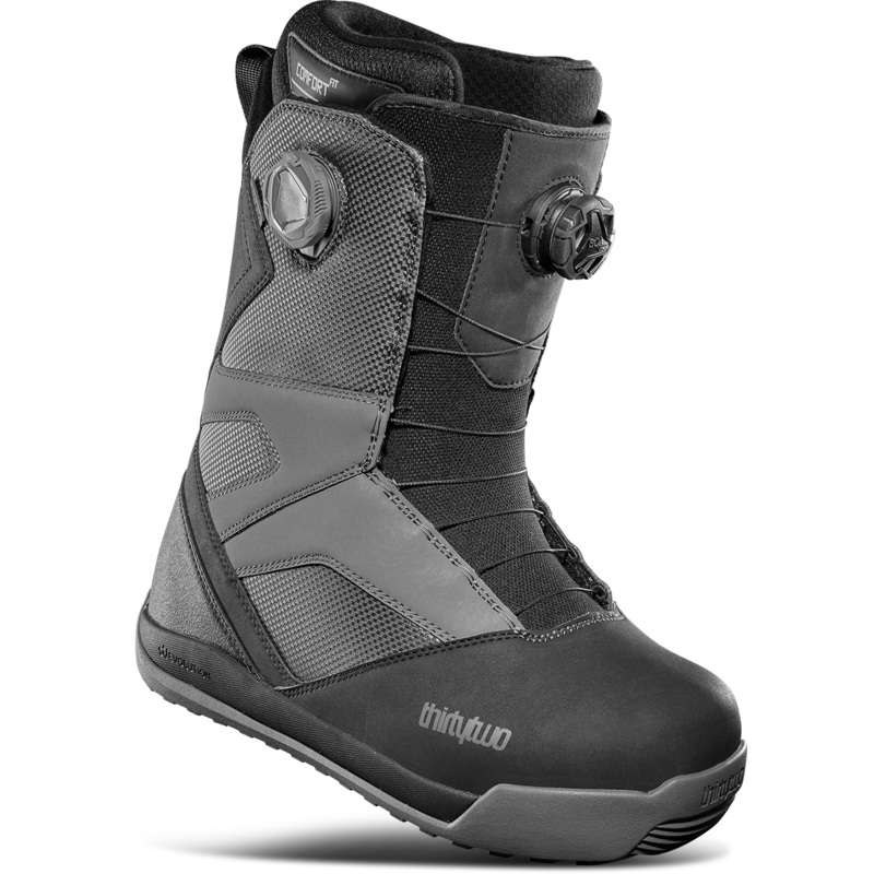 ThirtyTwo STW Double Boa Snowboard Boot 2025 10 Black/Charcoal