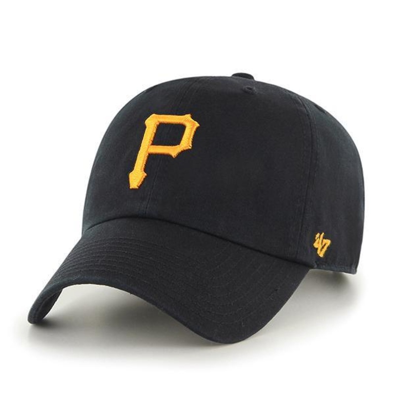 ’47 Brand Clean Up Cap- Pittsburgh Pirates BLACK