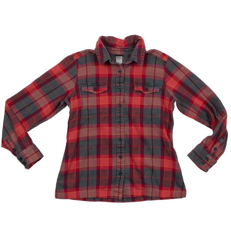 Patagonia Fjord Flannel Shirt 10 Red