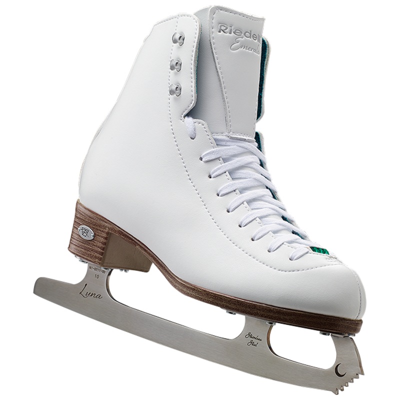 Gem Series Emerald Figure Skate Senior WHITE 4.0R