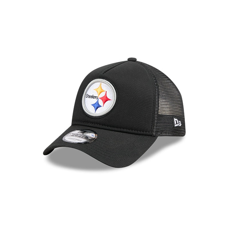 New Era Pittsburgh Steelers 9FORTY A-Frame Trucker Adjustable Hat OS