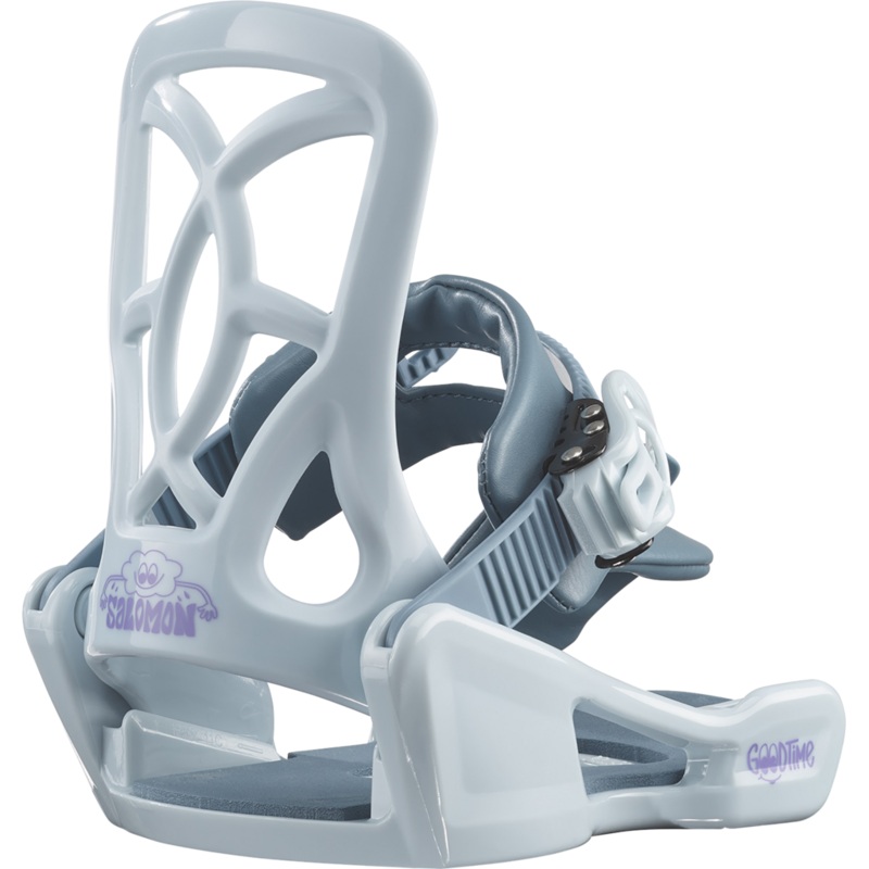 2026 Salmon Junior’s Goodtime Snowboard Bindings *Floor Model* XXS Palace Blue New