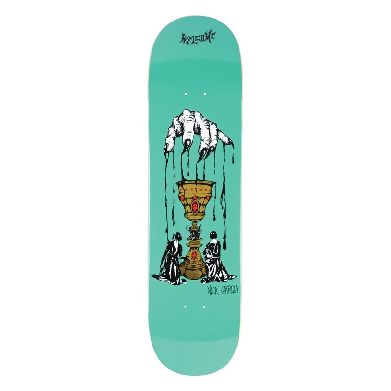 Nick Garcia Chalice Teal 8.38″ Skateboard Deck 8.38 TEAL