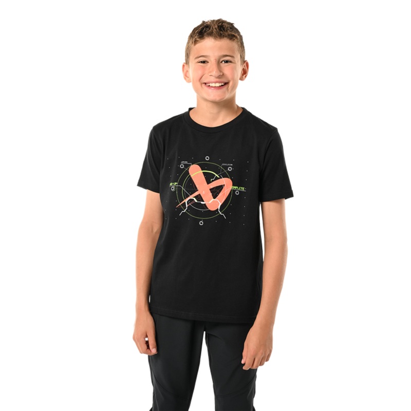 Youth Upload Tee BLACK XS
