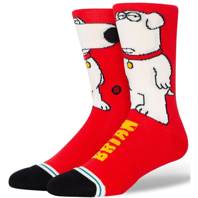 Stance The Dog Crew Sock 2024 RED L
