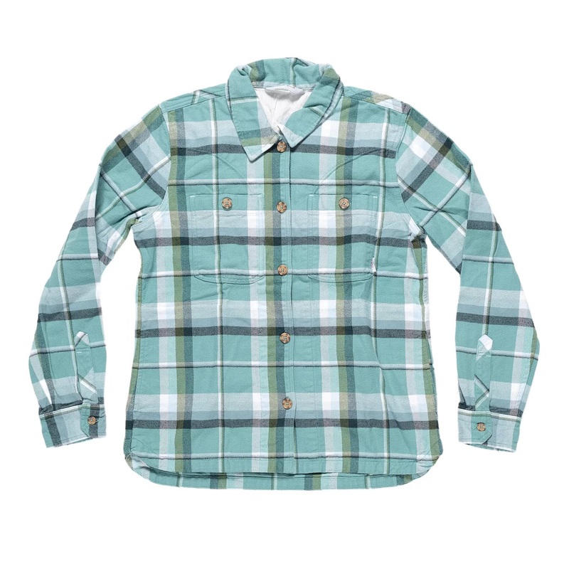 Stio Hutkeeper Flannel Shirt – Women’s L Green