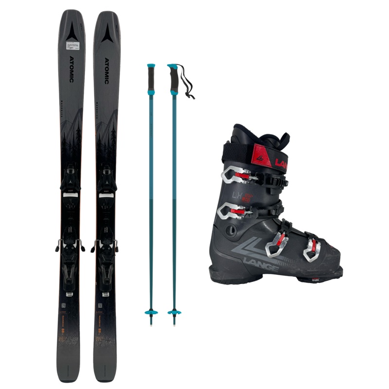 2024 Atomic Maverick 88 CTI w/ Lange LX GW+ HV Boots and Atomic Poles Package 161cm 25.5 115cm