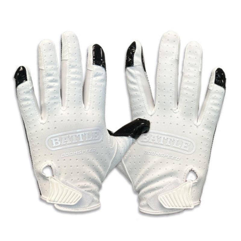 “I’m Him” Doom Speed Receiver Football Gloves Youth WHITE/BLACK S