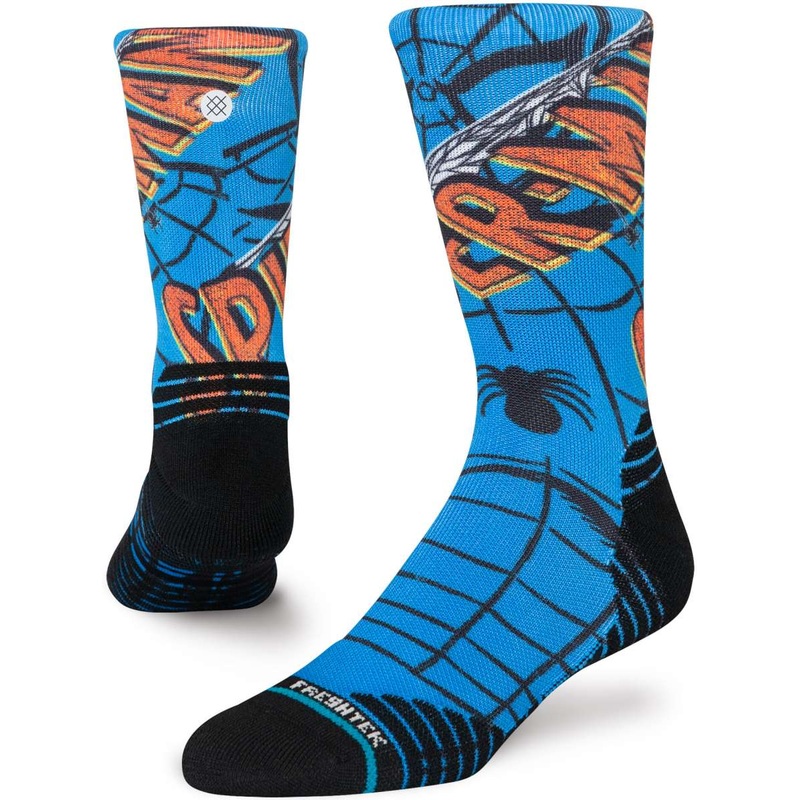 Stance Spiderman Mid Crew Sock 2024 BLUE L