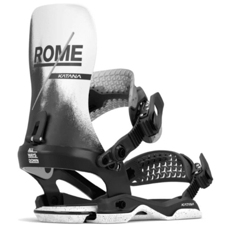 Rome Men’s Katana AW Snowboard Bindings 2026 White M/L