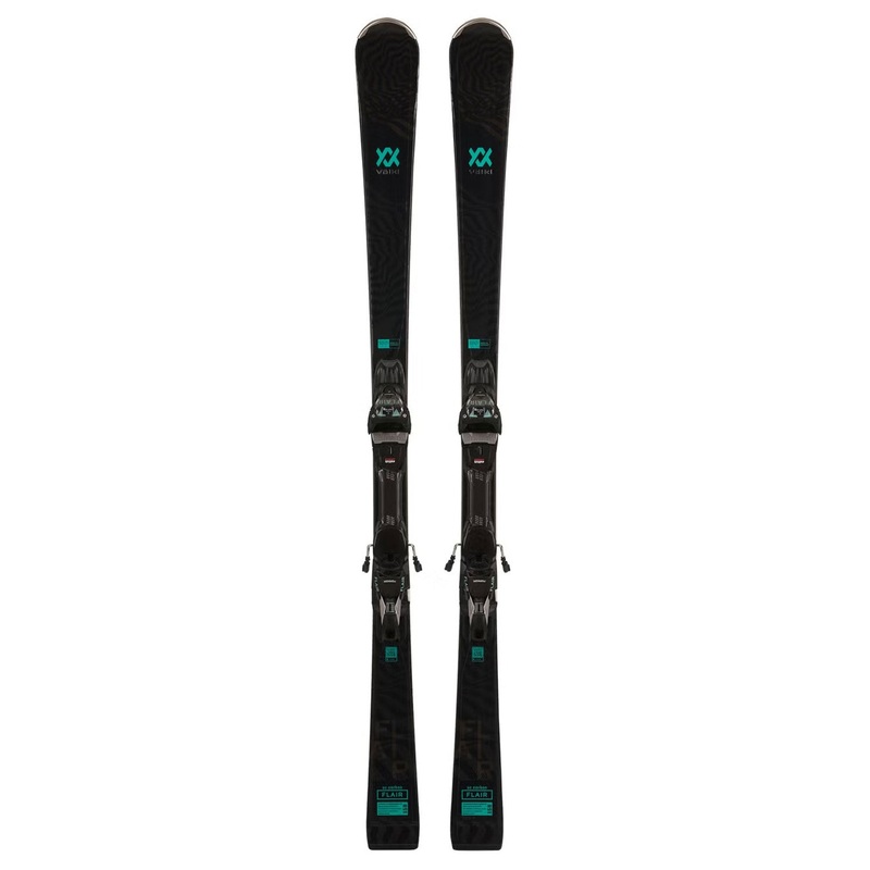 Volkl Flair SC Carbon Women’s Skis w/ Marker Vmotion 11 GW Bindings 2024 158cm (R11.8m) Marker Vmotion 11 GW Black/Jade