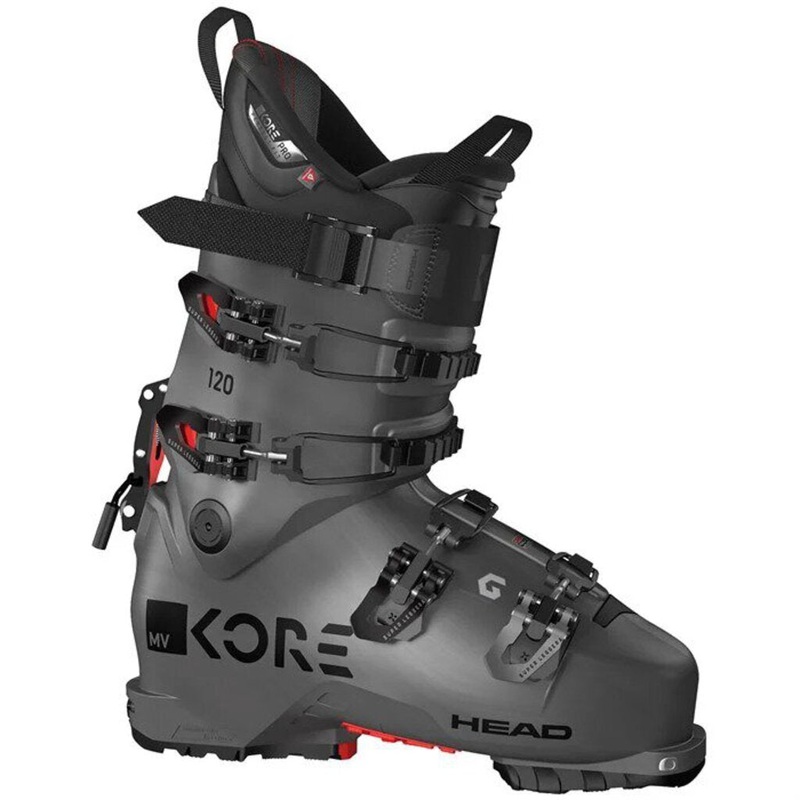 2023 Head Men’s Kore 120 GW Ski Boots Anthracite/Red 25.5 New