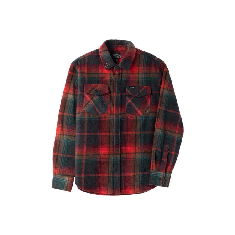 Zulu Fleece Long Sleeve Buttondown Shirt MED DARK NAVY (DNV)