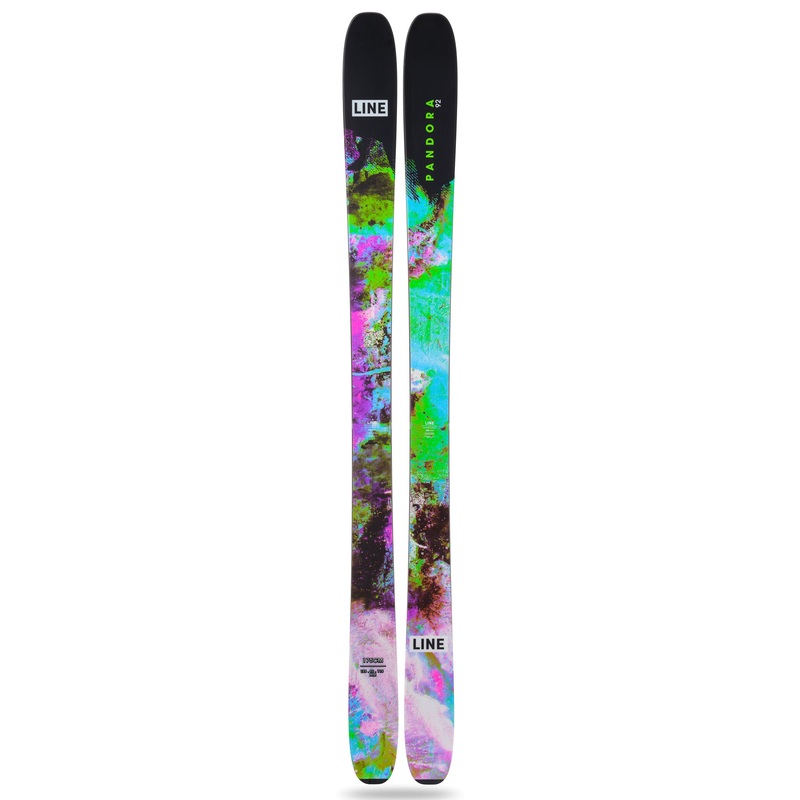 Line Women’s Pandora 92 Skis 2025 BLACK/MULTI 147