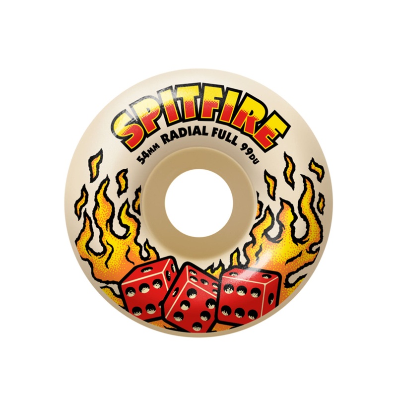 F4 Hot Hand Radial Full Skateboard Wheels 56MM/99DU NATURAL