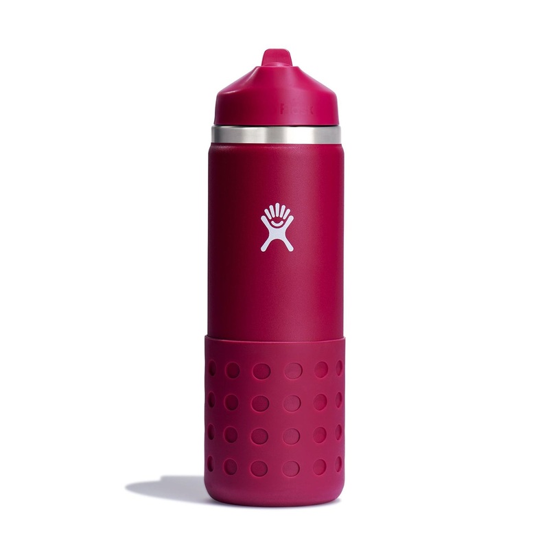 20 Oz Wide Mouth With Straw Lid And Boot Snapper Bottle (Kids) 20OZ SNAPPER