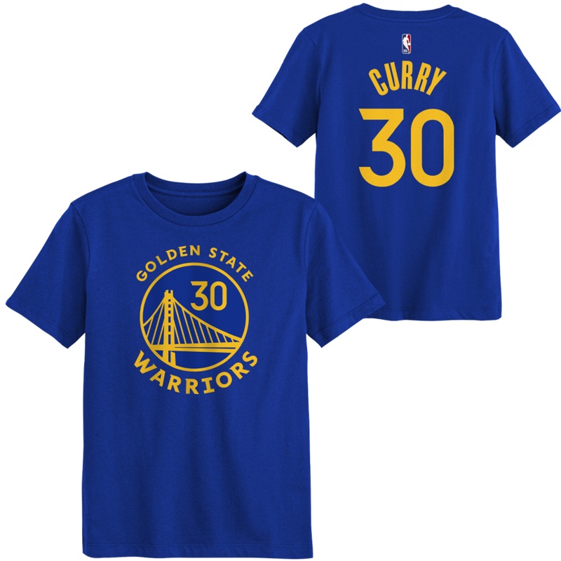 Youth Warriors Curry Name Number Tee Royal S