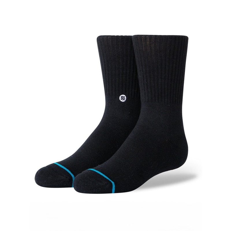 3 Pack Black Socks (Kids) LRG BLACK (BLK)