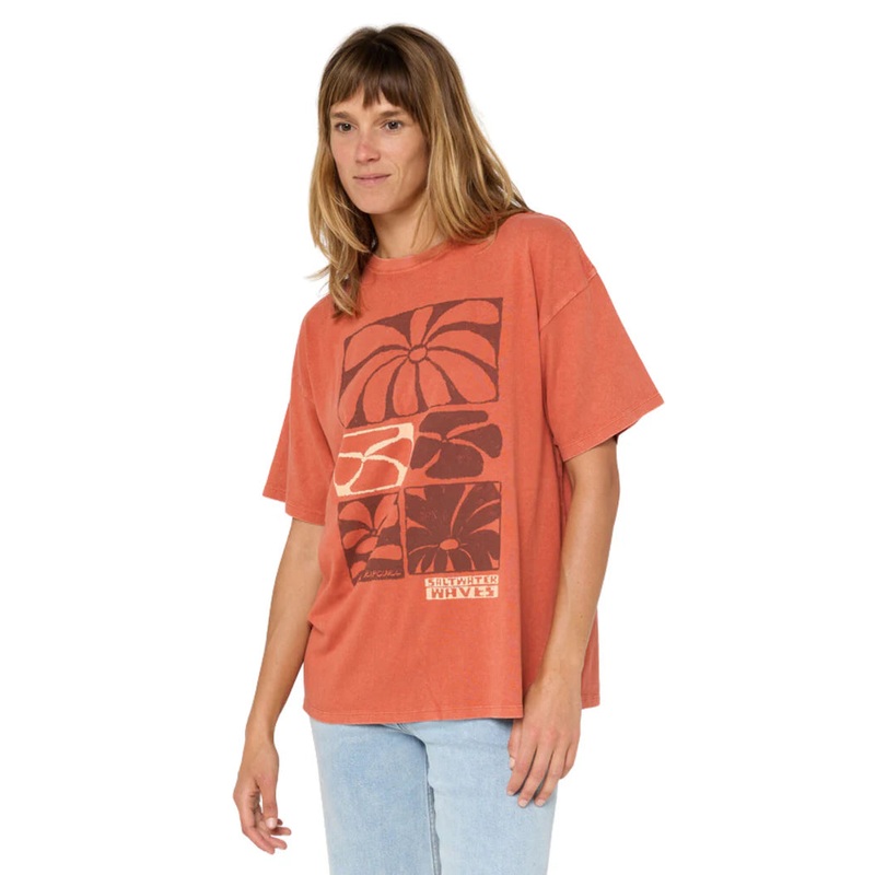 Ripcurl Women’s Oceanic Heritage Tee BRICK S