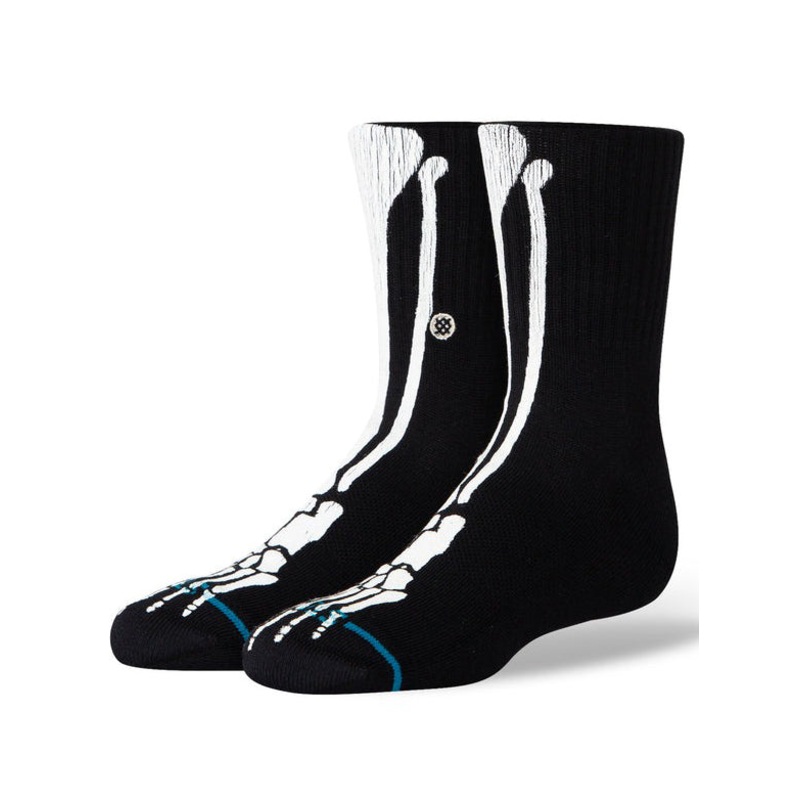 Bones Socks (Kids) MED BLACK (BLK)
