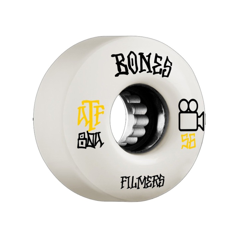 ATF Filmers Skateboard Wheels 54MM/80A WHITE