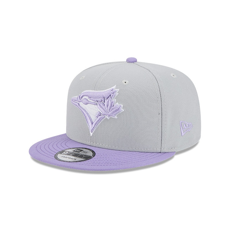 Toronto Blue Jays Grey/Light Purple Color Pack Two-Tone 9FIFTY Snapback Hat OS