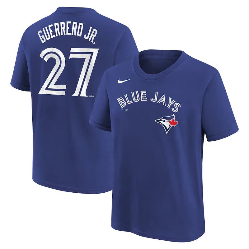 Outerstuff Youth Toronto Blue Jays Name and Number T-Shirt- Vladimir Guerrero Jr. S