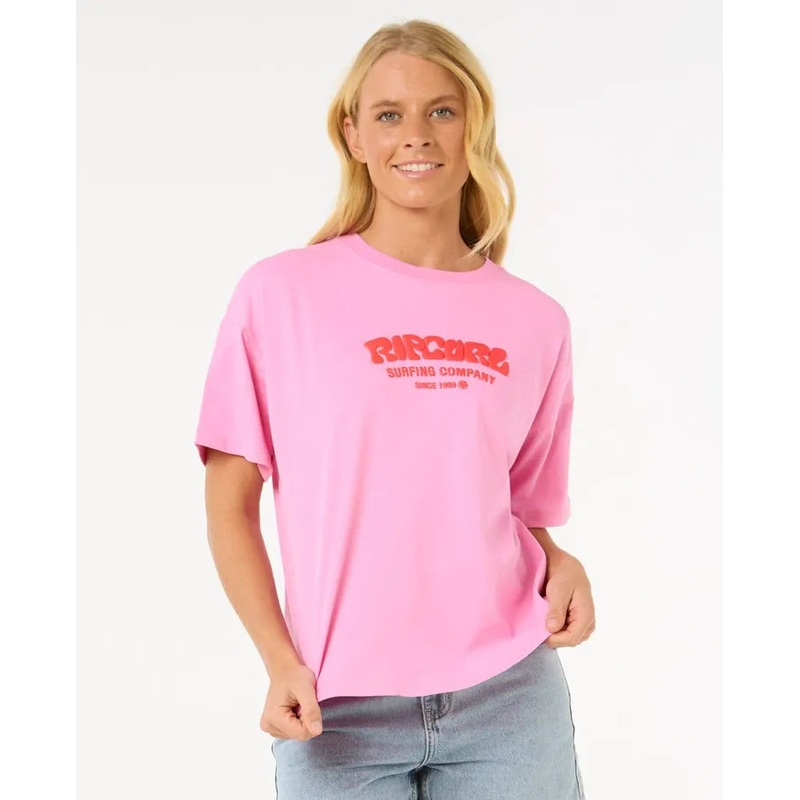 Women’s Surf Puff Relaxed Tee PINK S