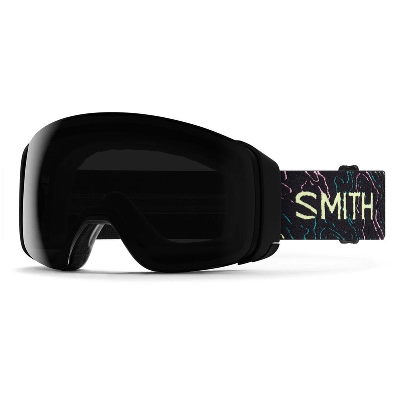 Smith 4D Mag Goggles Medium Fit Marion Haerty AC + ChromaPon Sun Black Lens New