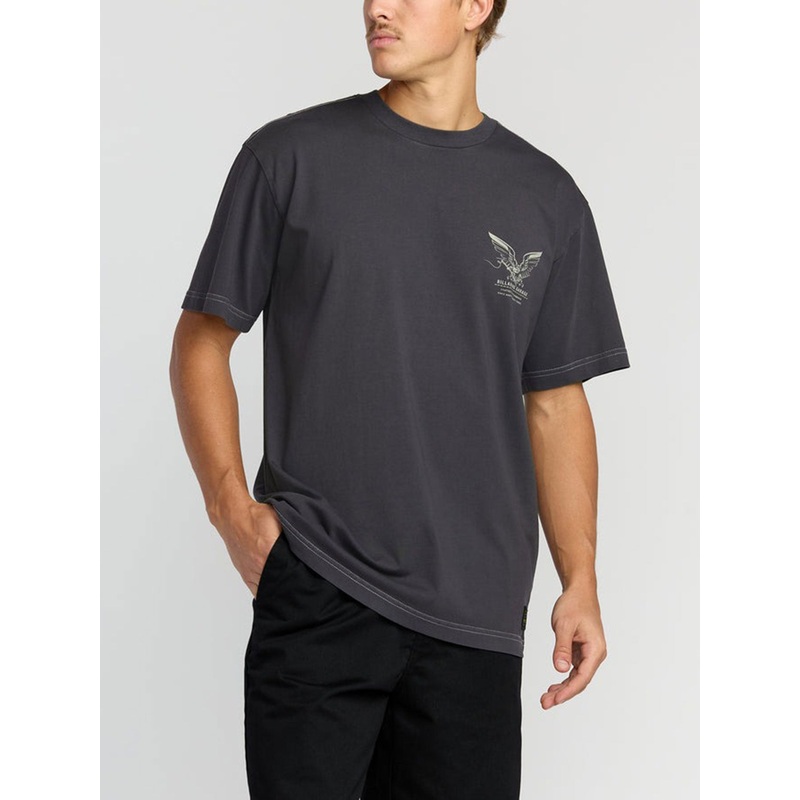 Bird Of Prey Garage T-Shirt MED WASHED BLACK (WAA)