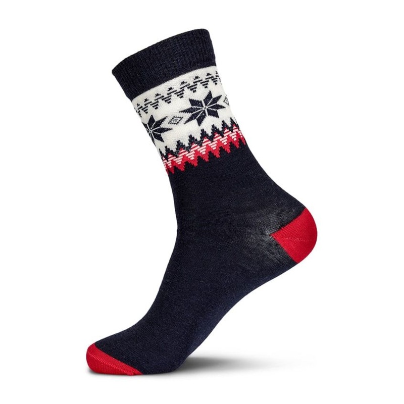 Dale of Norway Myking Socks Navy Red Off White S