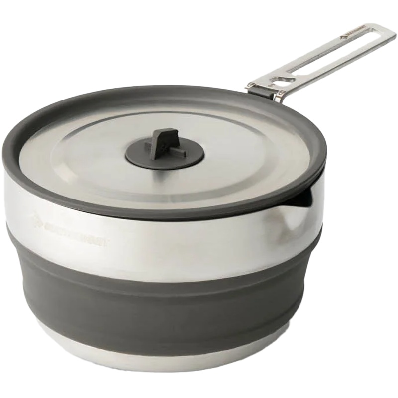 Detour Stainless Collapsible Pot 1.8 L Beluga Black One Size