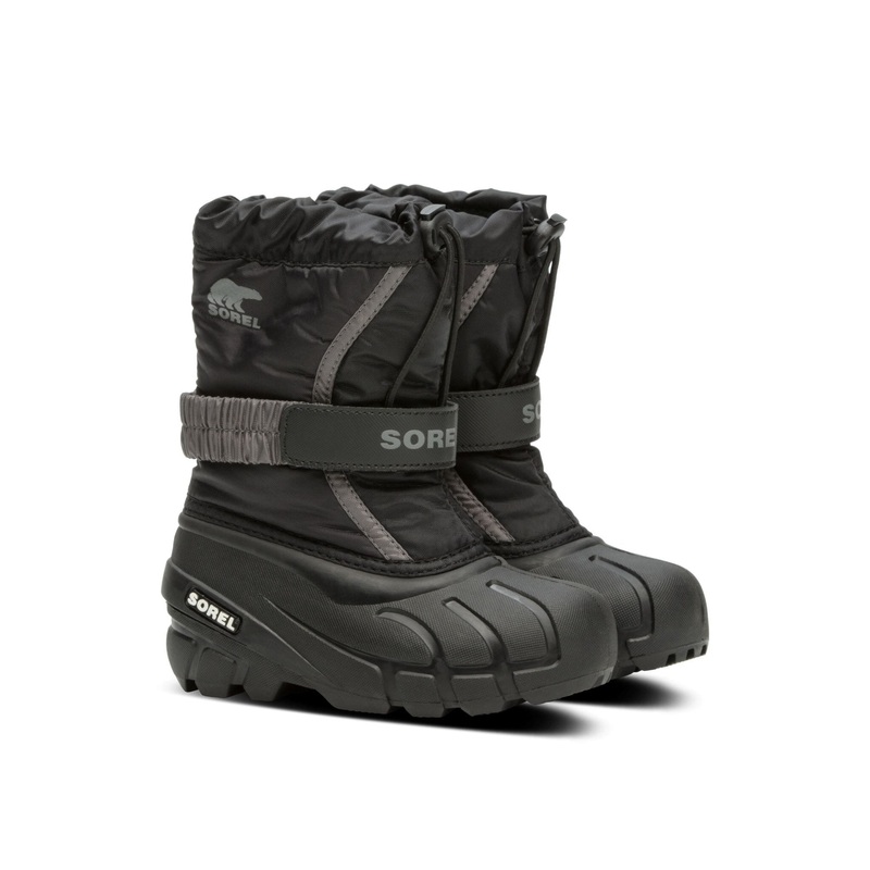 Sorel Youth Flurry Boots Little Kids’ Sizes 8-13 016 Black/City Grey 8