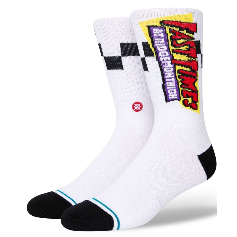 Stance Gnarly Crew Socks 2023 WHITE L