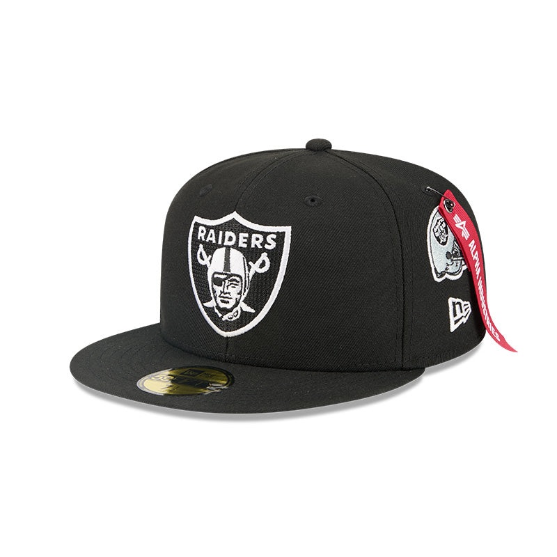 New Era Las Vegas Raiders Alpha Industries Black 59FIFTY Fitted Hat 7