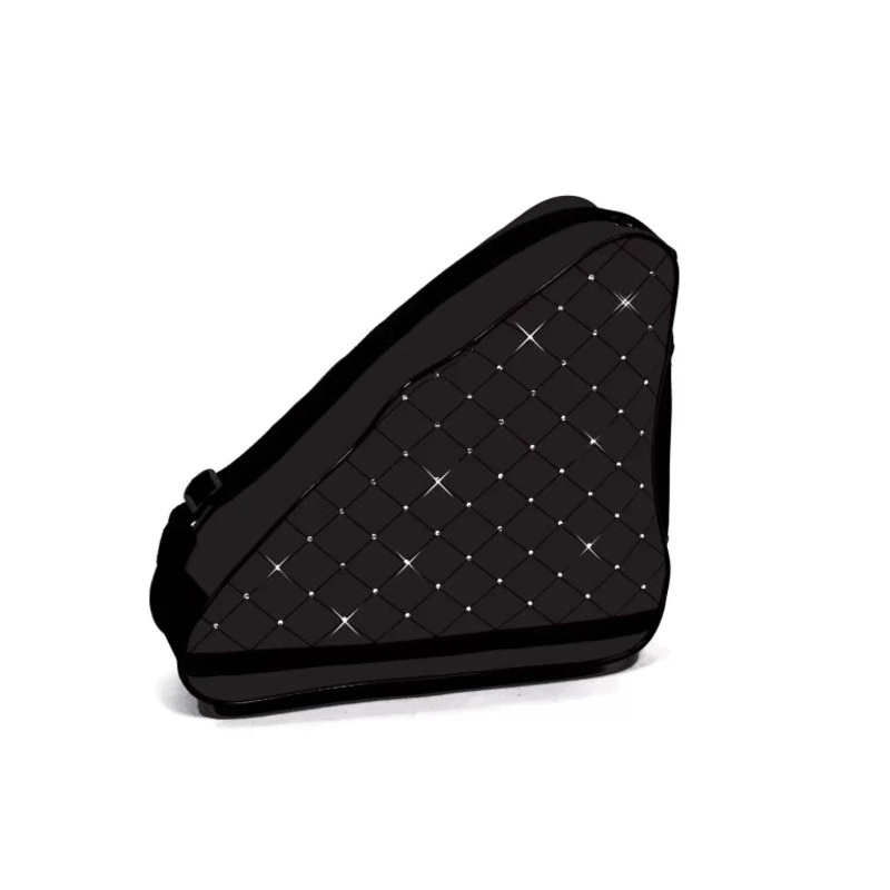 Jerrys Skating World Diamond Crystal Single Skate Bag BLACK