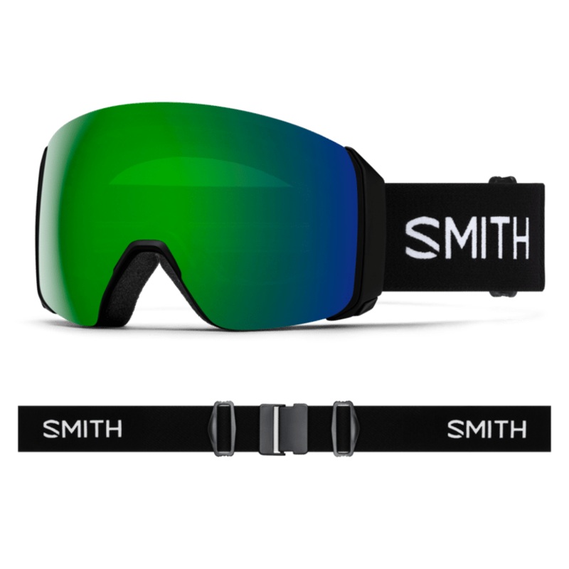 Smith 4D XL Magnetic Low Bridge ChromaPop Ski Goggle Sun Blue Black