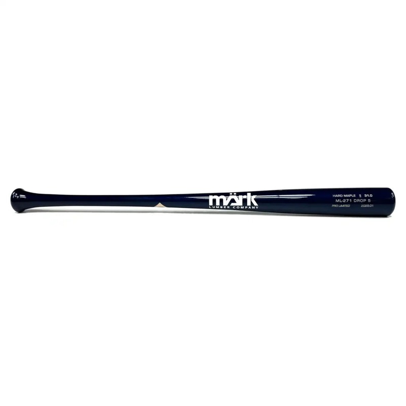 Pro Limited ML-271 (-5) Wood Baseball Bat NAVY/GOLD 30