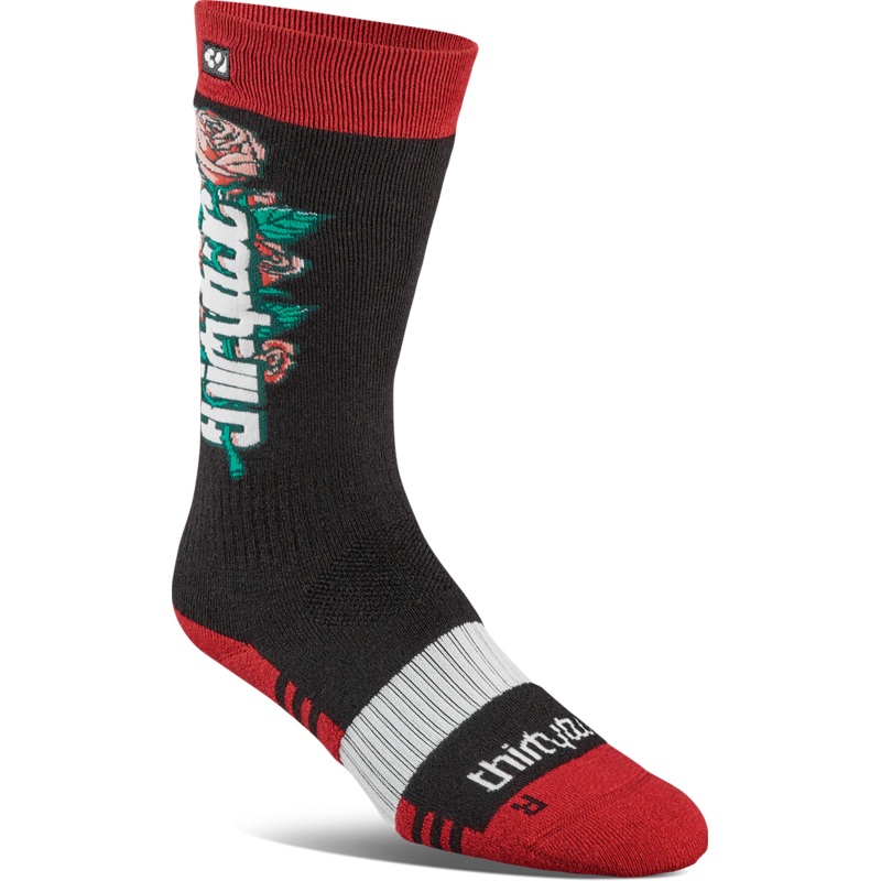 ThirtyTwo Womens Merino Sock S/M Mens (5-9) Womens (5-8) Red/Black