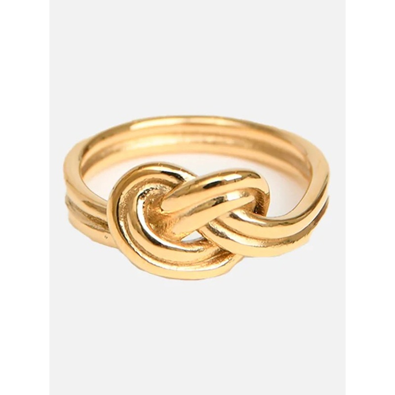 Avec Noeud Or Ring 05 PLAQU OR/GOLD PLATED