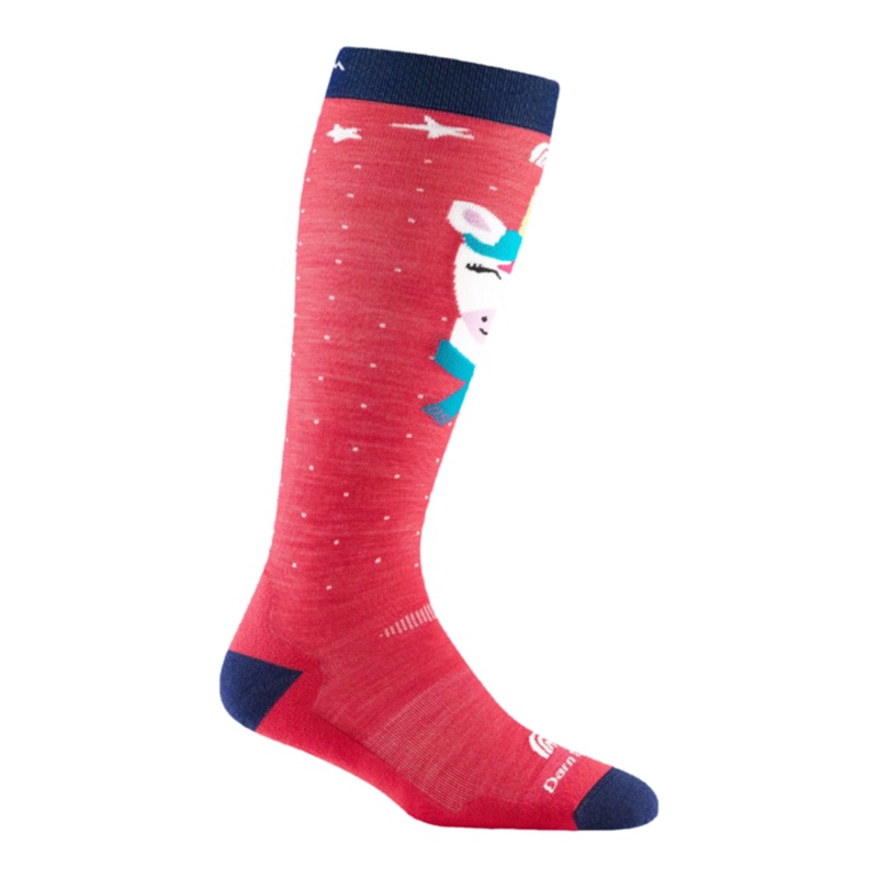 Darn Tough Junior’s Magic Mountain OTC Midweight Snow Socks S Raspberry New