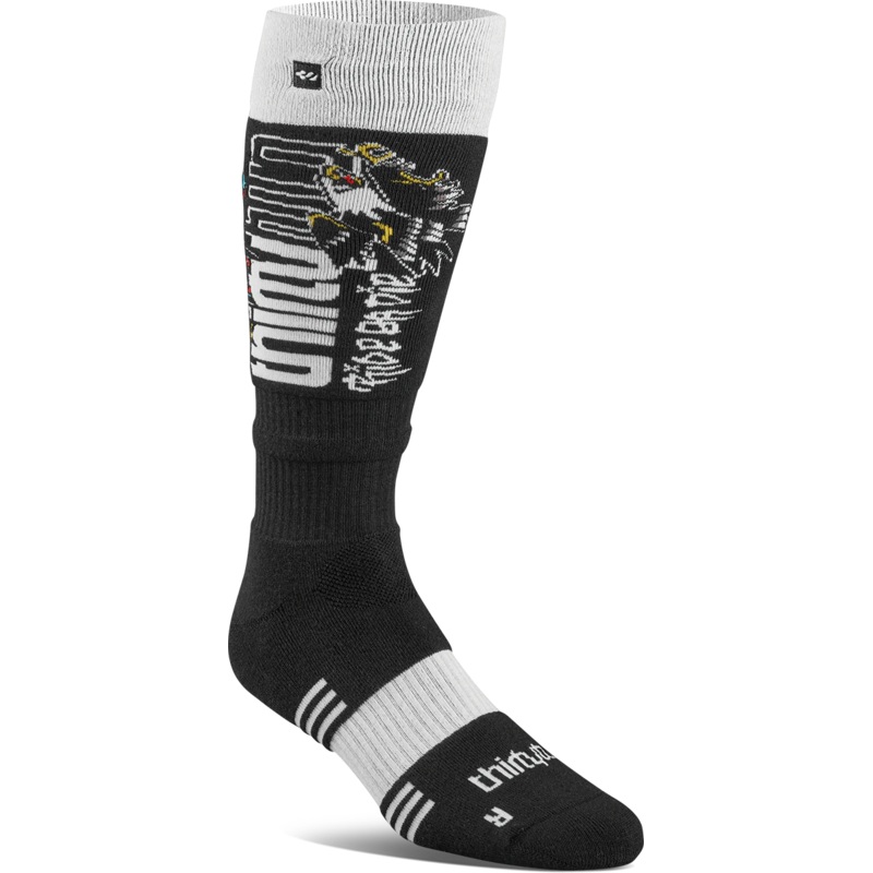 ThirtyTwo TM CoolMax Ski Sock Mens S/M (5-9) Womens (5-8) Black/White