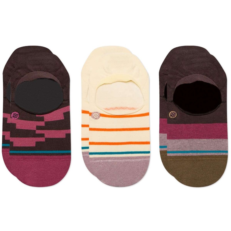 Stance Ladies Momento 3 Pack No Show Socks 2024 PLUM M