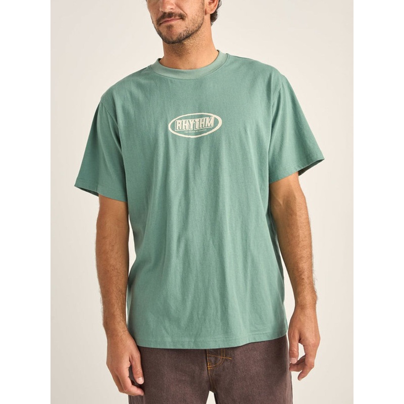 Elliptic Printed T-Shirt MED VINTAGE GREEN