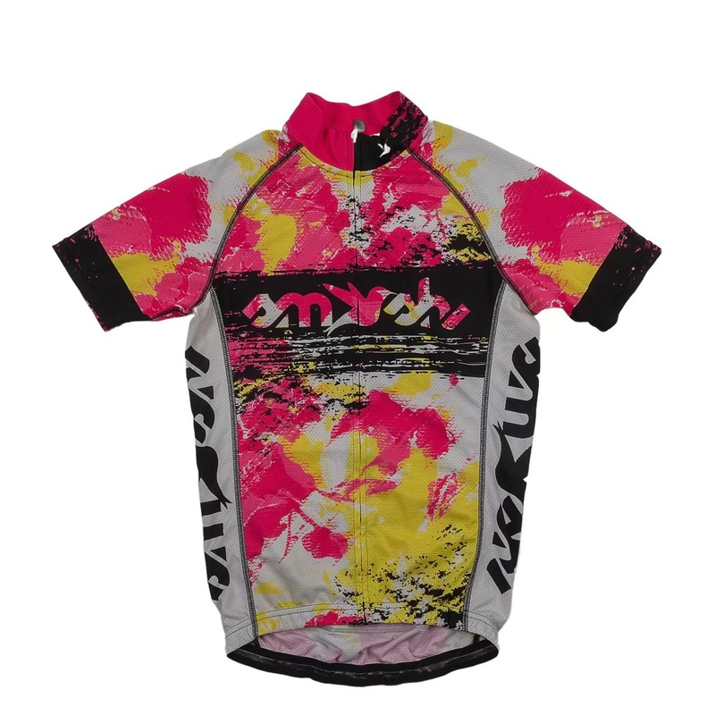 Aero Short Sleeve Aero Top S Pink/Yellow – Black Iridium
