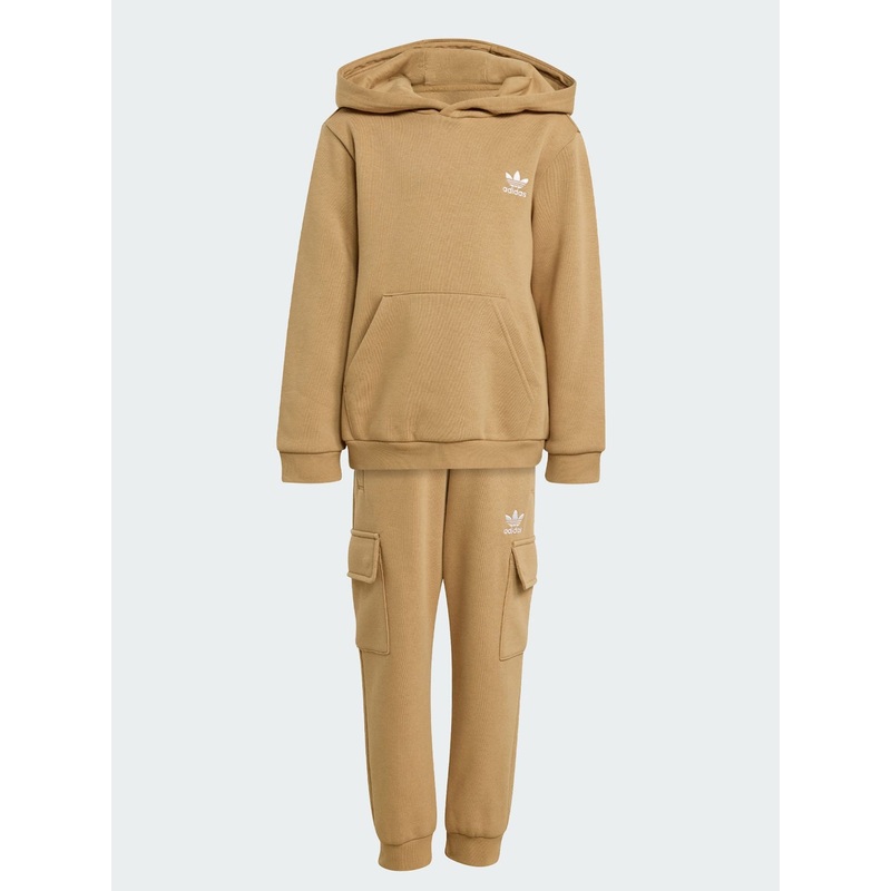 Adicolor Essential Hoodie Zip Cargo Set (Boys 2-7) 05 CARDBOARD
