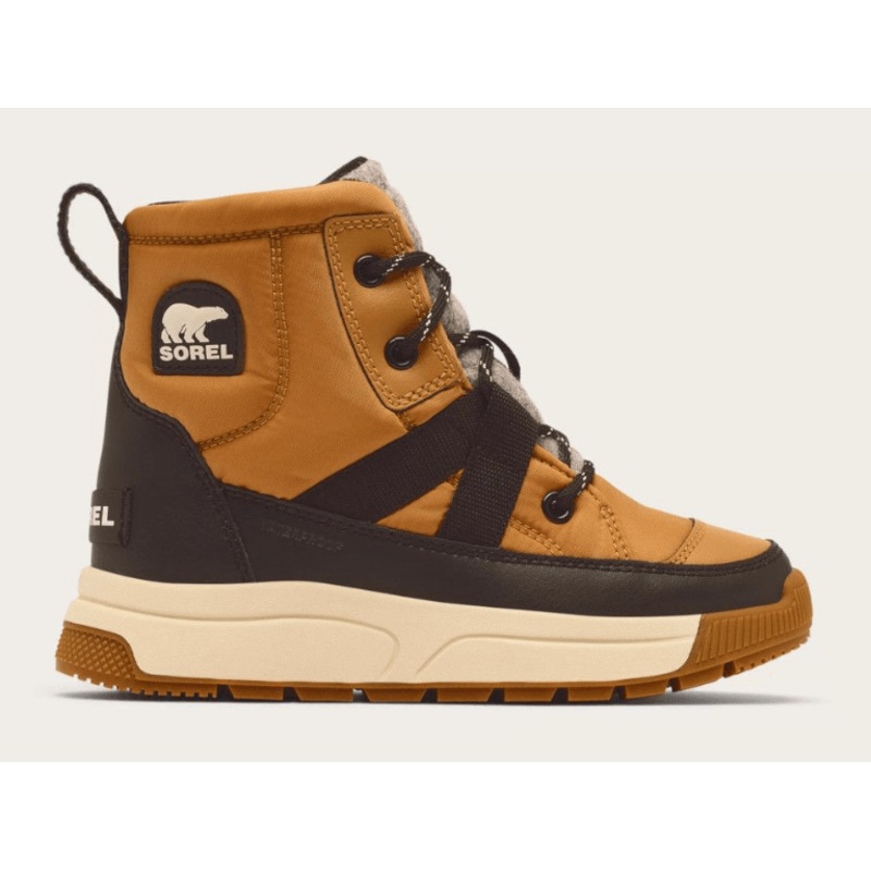 Sorel Kids’ Whitney III Mid Waterproof Boots 253 Tawny Buff 1