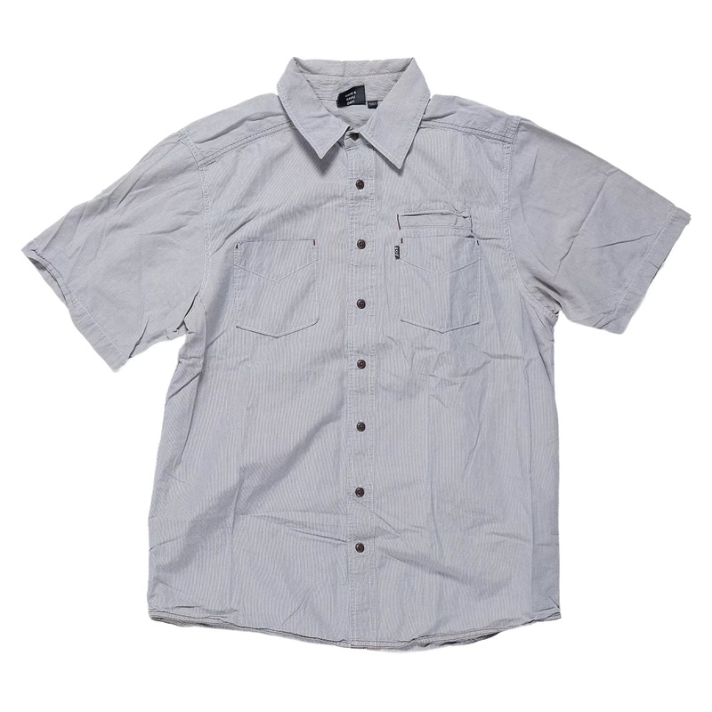 Kavu Short Sleeve Button Up – Men’s L Gray
